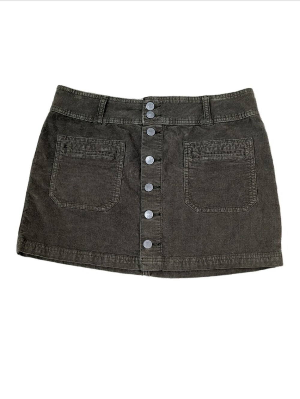 We the Free Button-Front Corduroy Mini Skirt